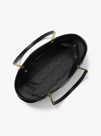 Jet Set Large Signature Logo Shoulder Bag