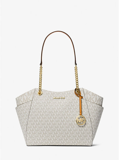 Jet Set Large Signature Logo Shoulder Bag