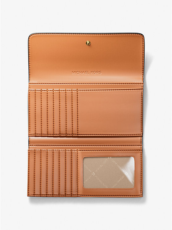 Jet Set Large Signature Logo Tri-Fold Wallet