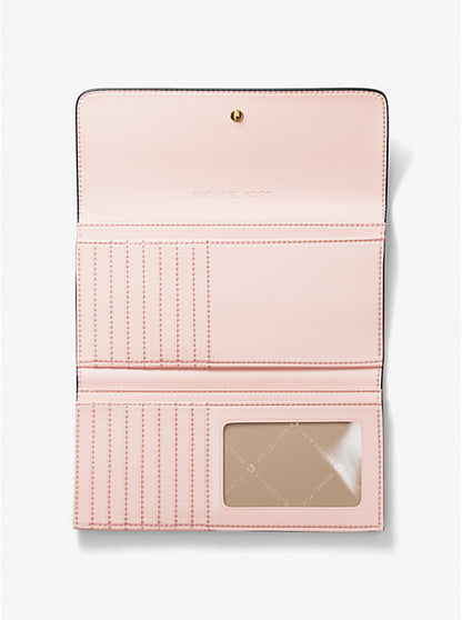 Jet Set Large Signature Logo Tri-Fold Wallet