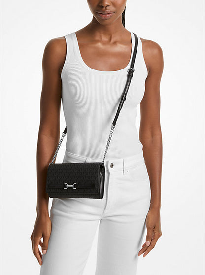 Carson Large Signature Logo Convertible Crossbody Bag