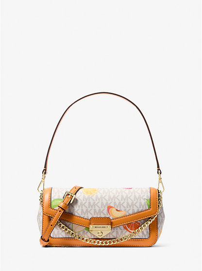 Soho Small Printed Signature Logo Convertible Crossbody Bag