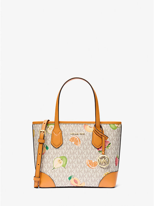 Eva Extra-Small Printed Signature Logo Convertible Tote Bag
