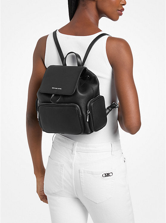 Merritt Small Pebbled Leather Cargo Backpack