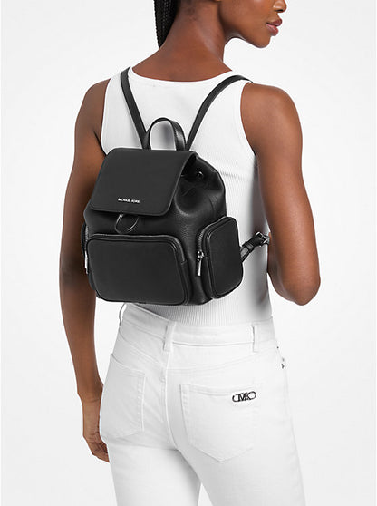 Merritt Small Pebbled Leather Cargo Backpack