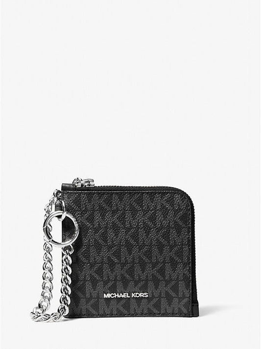 Jet Set Travel Medium Signature Logo Chain Wallet