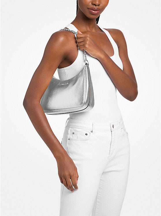 Jet Set Travel Large Metallic Convertible Crossbody Bag