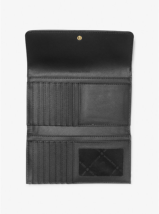Jet Set Travel Crossgrain Leather Tri-Fold Wallet