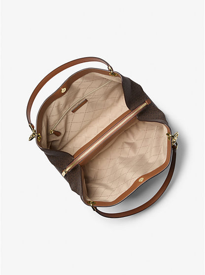 Christina Large Signature Logo Shoulder Bag