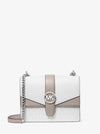 Greenwich Small Color-Block Signature Logo Crossbody Bag