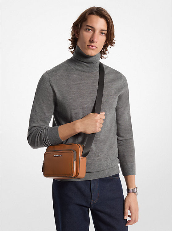 Cooper Pebbled Leather Utility Crossbody Bag