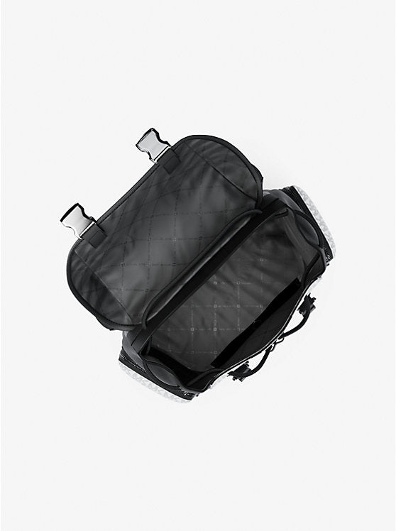 Cooper Metallic Striped Signature Logo Backpack