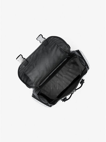 Cooper Metallic Striped Signature Logo Backpack