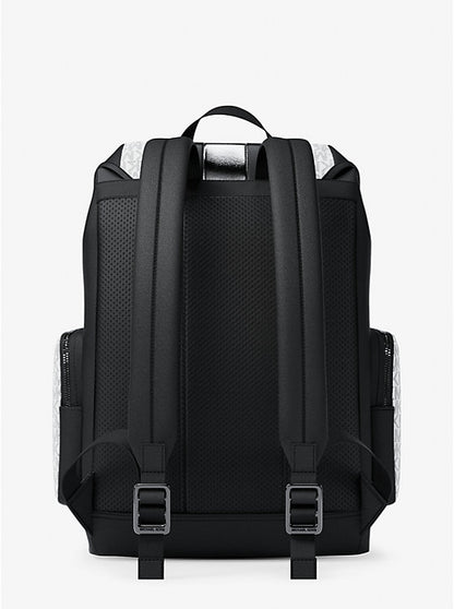 Cooper Metallic Striped Signature Logo Backpack