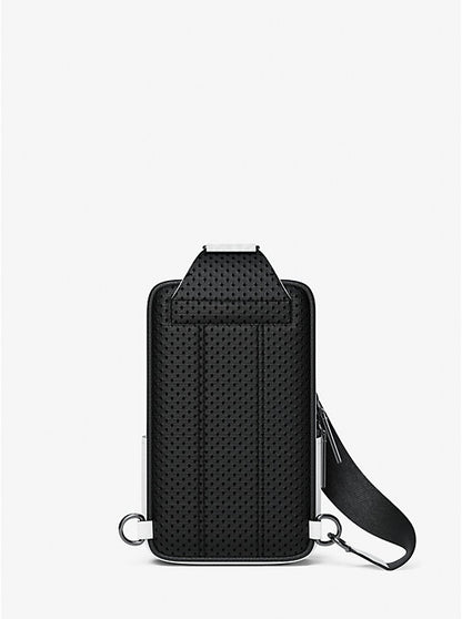 Cooper Medium Pebbled Leather and Signature Logo Sling Pack with Pouch