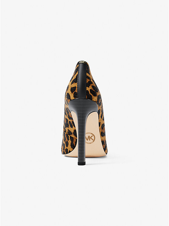Amara Leopard Print Calf Hair Pump