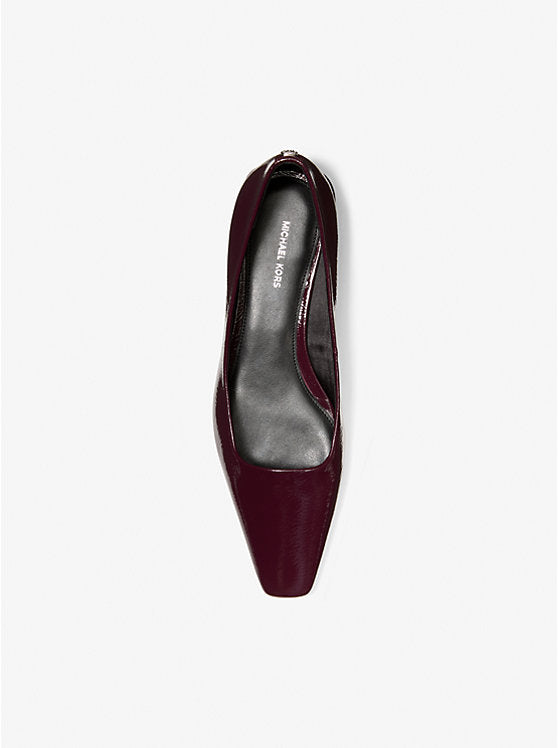 Darrah Crackled Patent Leather Ballet Flat