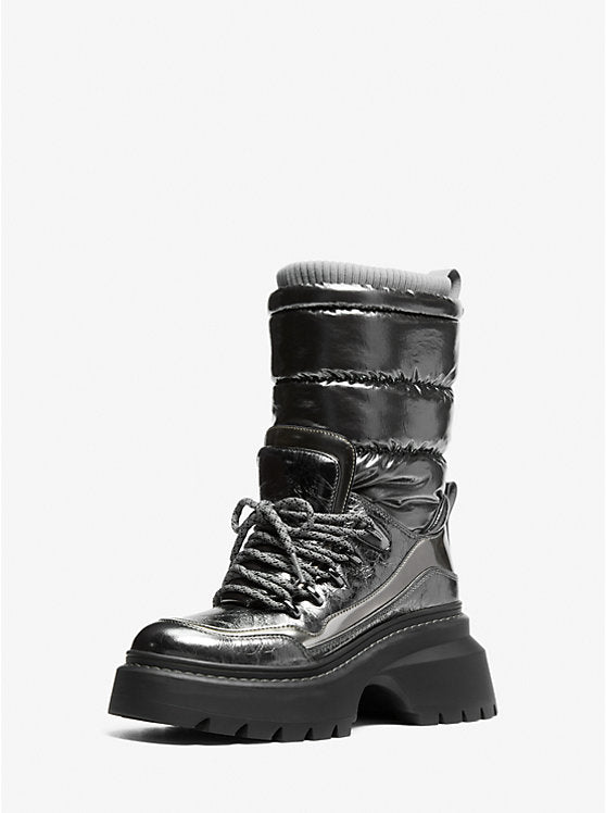 Shiloh Metallic Mixed-Media Boot