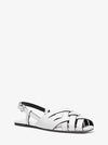 Irene Woven Leather Slingback Sandal