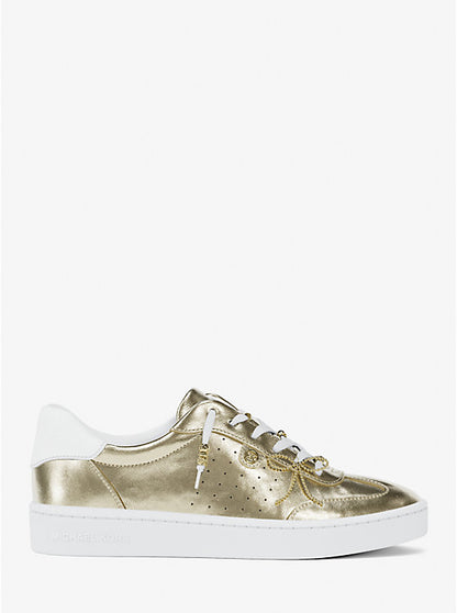 Scotty Embellished Metallic Leather Sneaker