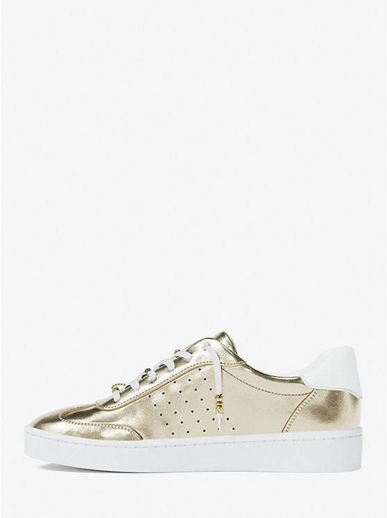 Scotty Embellished Metallic Leather Sneaker