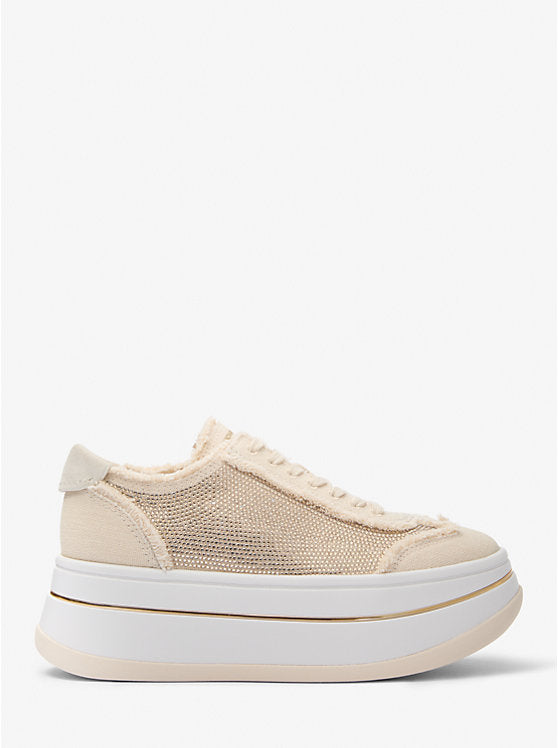 Hayes Embellished Linen Blend Sneaker