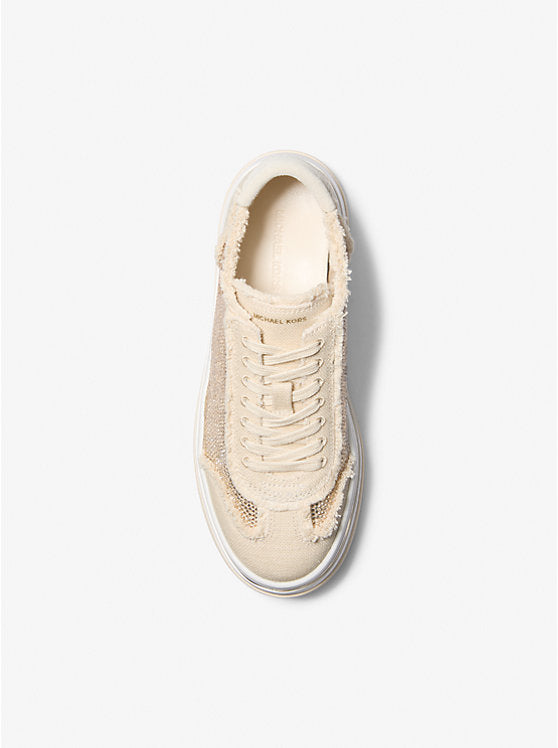 Hayes Embellished Linen Blend Sneaker