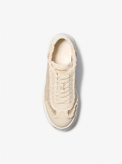 Hayes Embellished Linen Blend Sneaker