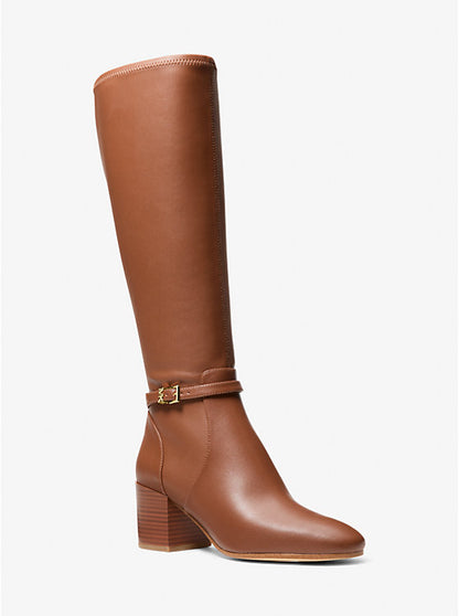 Ella Wide Calf Block Heel Boot