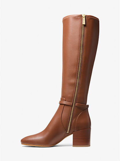 Ella Wide Calf Block Heel Boot