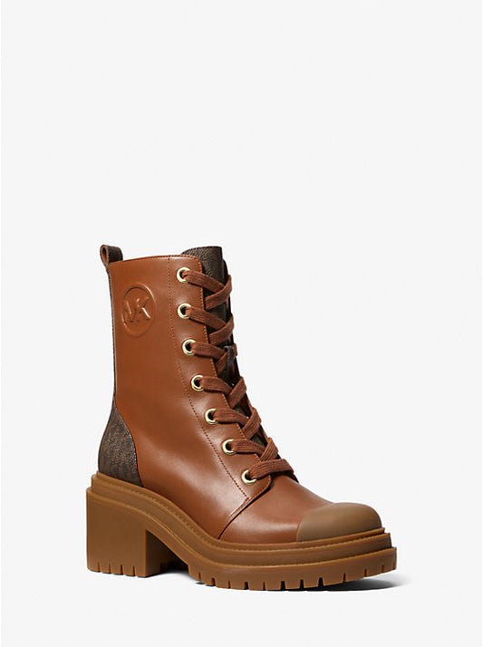 Hanley Leather and Signature Logo Trim Boot