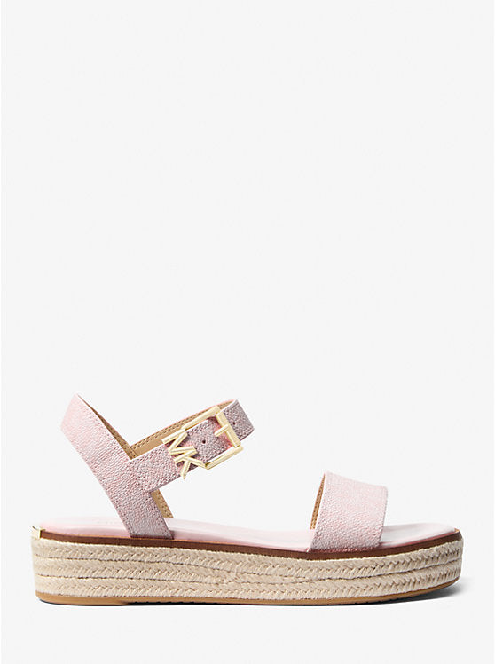 Richie Signature Logo Platform Espadrille Sandal