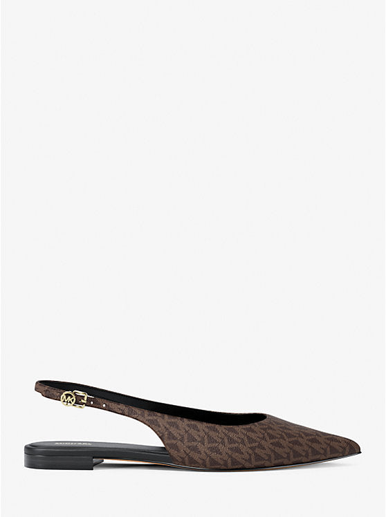 Amali Signature Logo Slingback Flat
