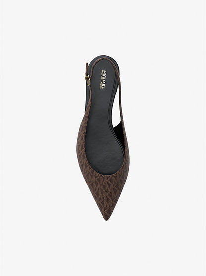 Amali Signature Logo Slingback Flat