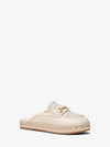 Carson Leather and Signature Logo Espadrille Mule