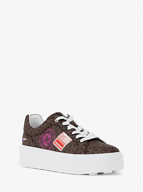 Romey Embellished Signature Logo Platform Sneaker