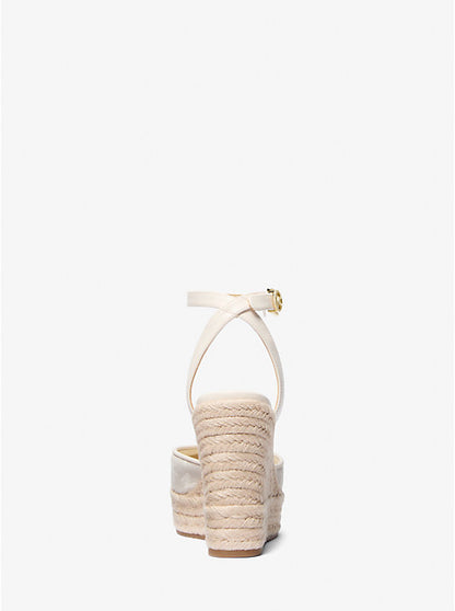 Larissa Logo Jacquard Espadrille Wedge