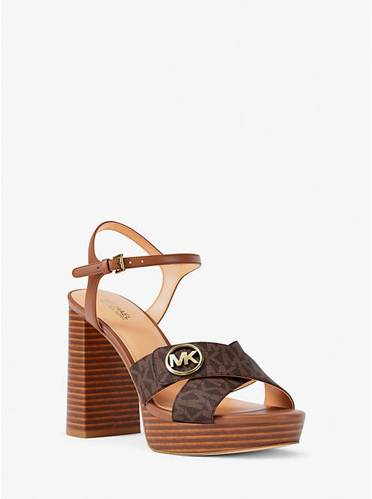 Hannah Signature Logo Platform Sandal