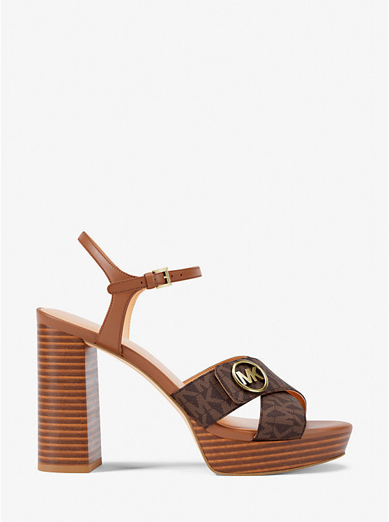 Hannah Signature Logo Platform Sandal