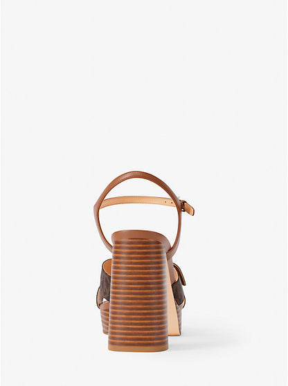 Hannah Signature Logo Platform Sandal