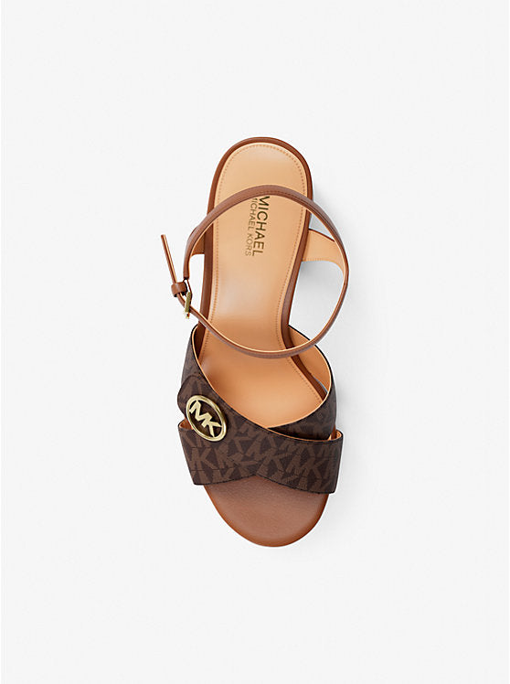 Hannah Signature Logo Platform Sandal