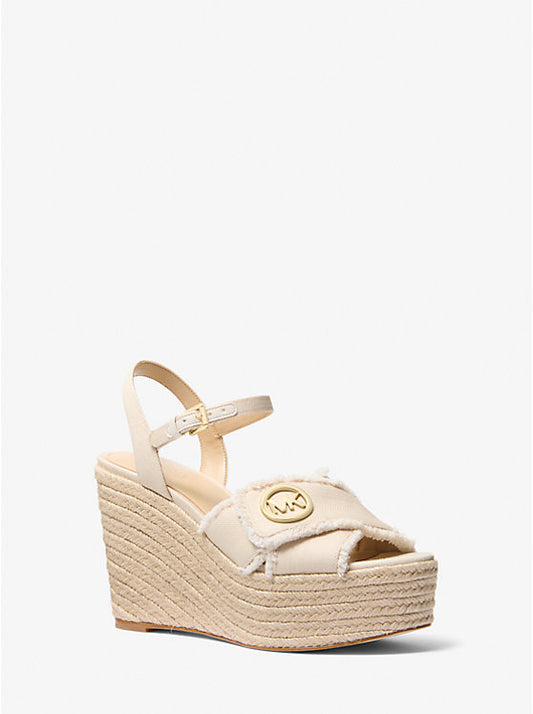 Hannah Denim Wedge Sandal
