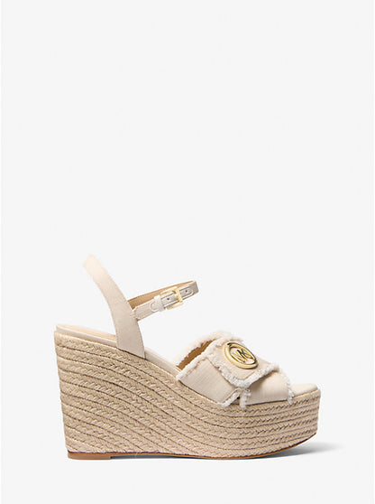Hannah Denim Wedge Sandal