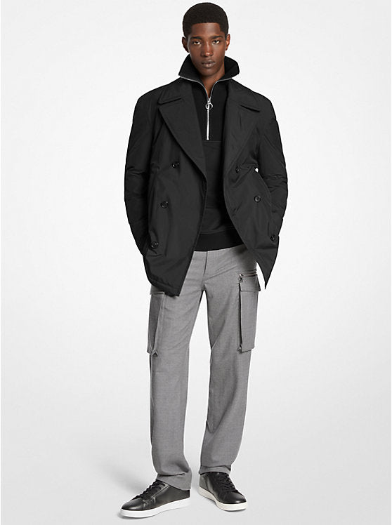 Woven Peacoat