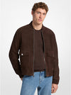 Suede Bomber Jacket