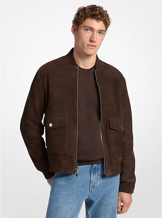 Suede Bomber Jacket