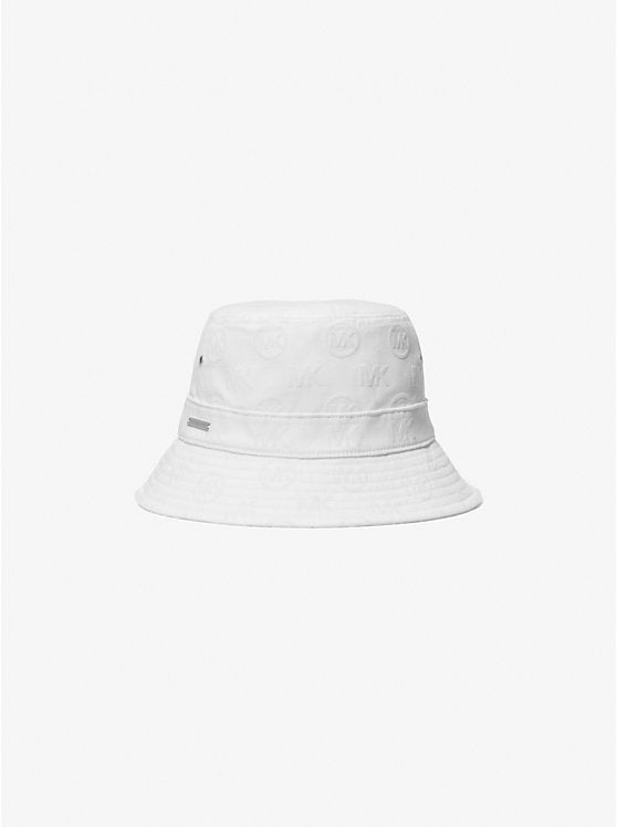 Logo Embossed Stretch Cotton Bucket Hat