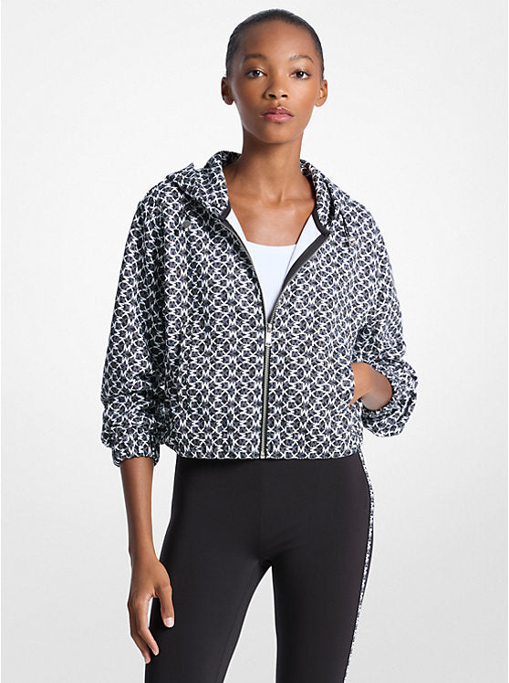 Graphic Logo Cotton Blend Jacket