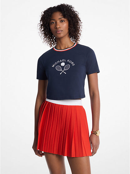 Embellished Cotton Baby Tee