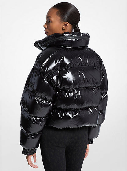 Nylon Ciré Puffer Jacket